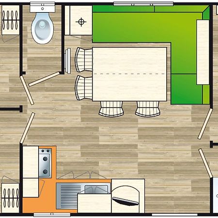 Charmant Mobil Home 6 Personnes Avec Clim Reversible Boofzheim Luaran gambar